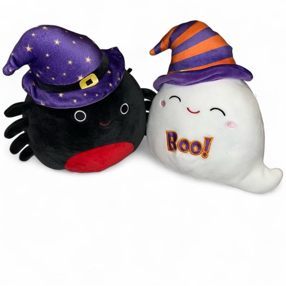 Halloween squishmallow Plush Spider and Ghost Set